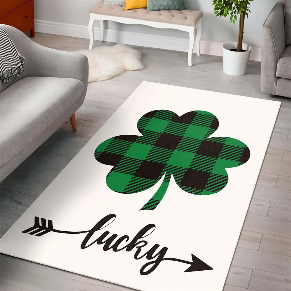 St Patricks Day Rug, St Patrick’s Day Shamrock Clover Rugs