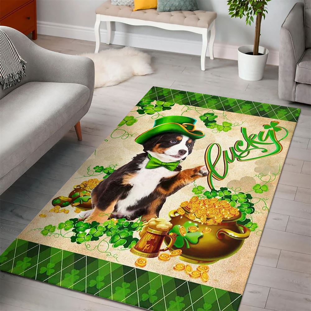 St Patricks Day Rug, St Patricks Day Australian Shepherd Rug