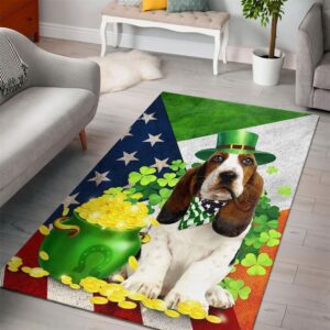 St Patricks Day Rug St Patricks Day Basset Hound Rug 2 dwau5h.jpg