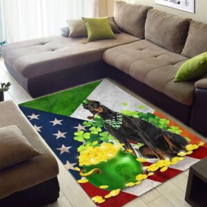 St Patricks Day Rug St Patricks Day Doberman Rug 2 x1te2l.jpg