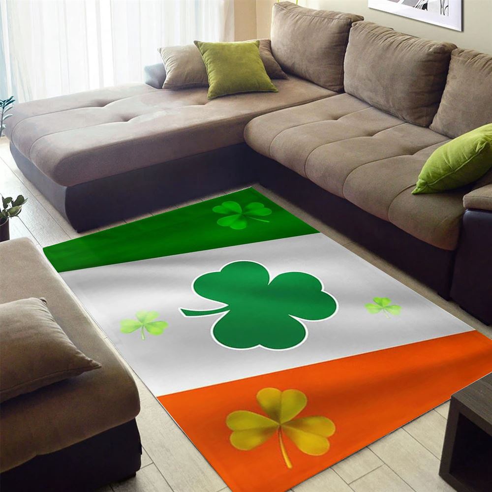 St Patricks Day Rug, St Patricks Day Irish Shamrock Rug St Patricks Day Rug, St Patricks Day Irish Shamrock Rug