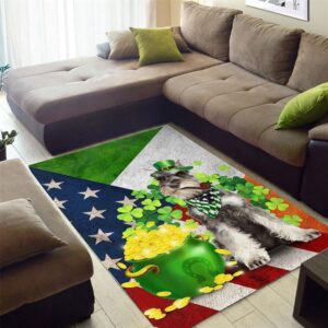 St Patricks Day Rug St Patricks Day Miniature Schnauzer Rug 2 h5dkbz.jpg