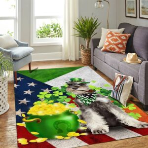 St Patricks Day Rug St Patricks Day Miniature Schnauzer Rug 3 x2gyk8.jpg