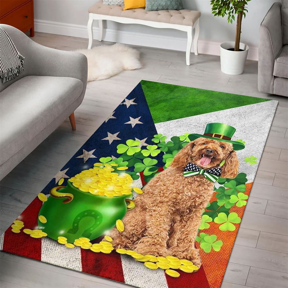 St Patricks Day Rug, St Patricks Day Poodle Rug
