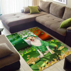 St Patricks Day Rug St Patricks Day Yellow Labrador Rug 2 ue1yea.jpg