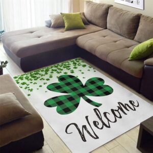 St Patricks Day Rug Welcome Rugs St Patrick s Day Lucky Shamrocks Rug Rug 2 nokycj.jpg