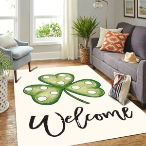 St Patricks Day Rug Welcome St Patrick s Day Polka Dot Shamrock Clover Rug 3 qnw94e.jpg