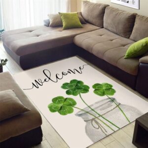 St Patricks Day Rug Welcome St Patrick s Day Shamrock Clover Vase Rug 2 cgwo04.jpg