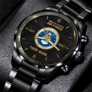 US Air Force Black Fashion Watch Custom Your Name US Military Watch Air Force Watch Watches For Soldiers 2 t7m6gk.jpg