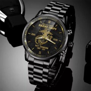 US Marine Corps Watch Custom Name And Year Watch Military Veteran Watch Dad Gifts Best Military Watches 2 rqdacz.jpg