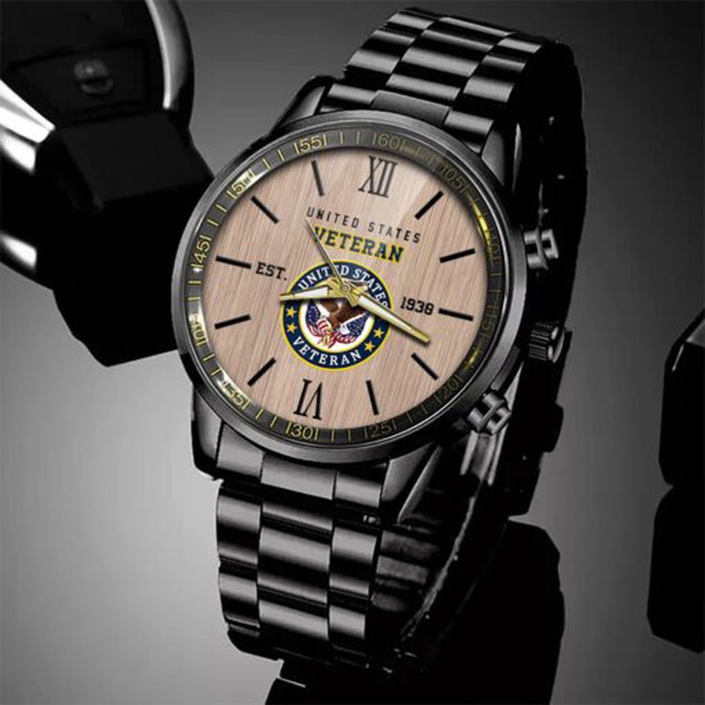 US Veteran Watch, Military Veteran Watch, Dad Gifts, Military Watches For Men US Veteran Watch, Military Veteran Watch, Dad Gifts, Military Watches For Men