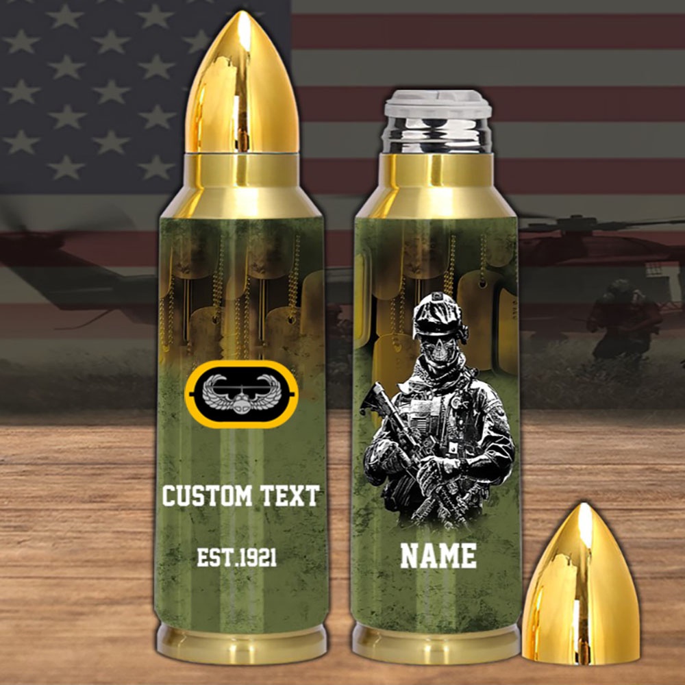 Veteran Bullet Tumbler Division 1st Battalion 327th lnfantry, Army Tumbler, Bullet Tumbler, Military Tumbler, Dad Gift