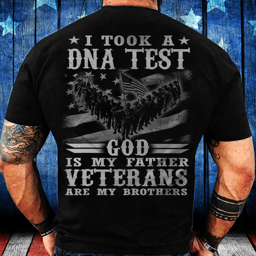 Veteran T Shirt, God Is My Father Veterans Are My Brothers Veteran T-Shirt, Veterans Day Shirts