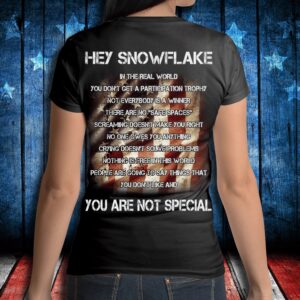 Veteran T Shirt, Hey Snowflake You Are…