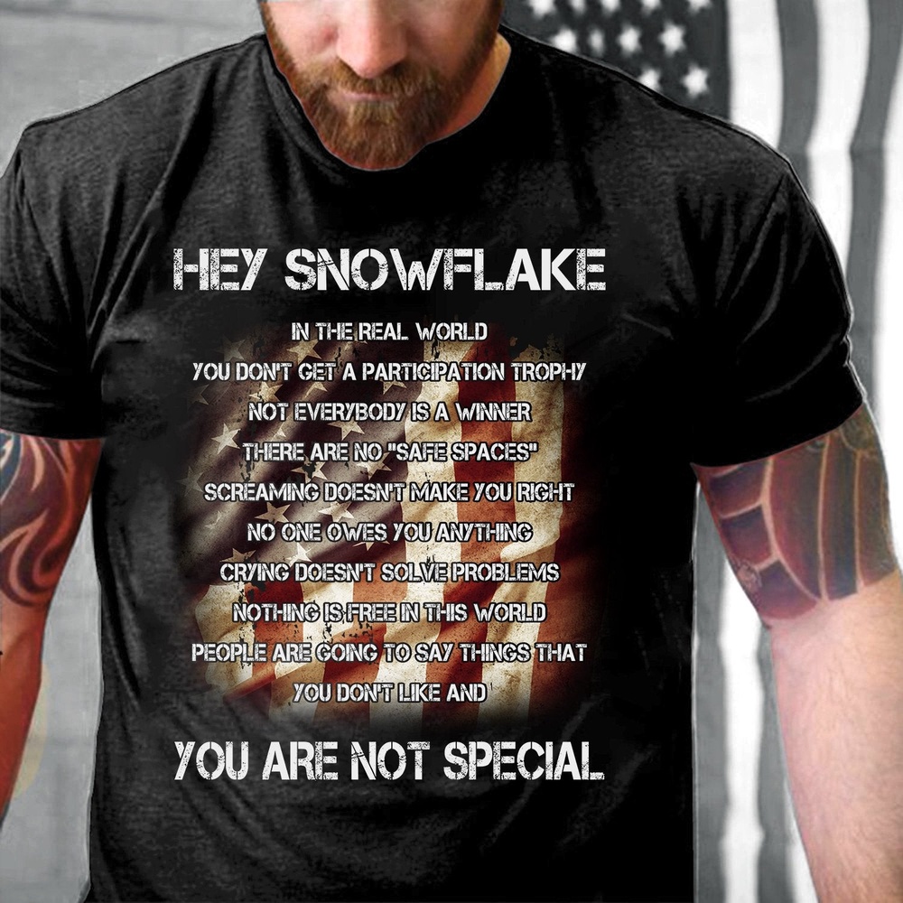 Veteran T Shirt, Hey Snowflake You Are Not Special T-Shirt, Veterans Day Shirts