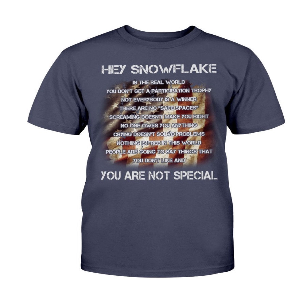 Veteran T Shirt, Hey Snowflake You Are Not Special T-Shirt, Veterans Day Shirts