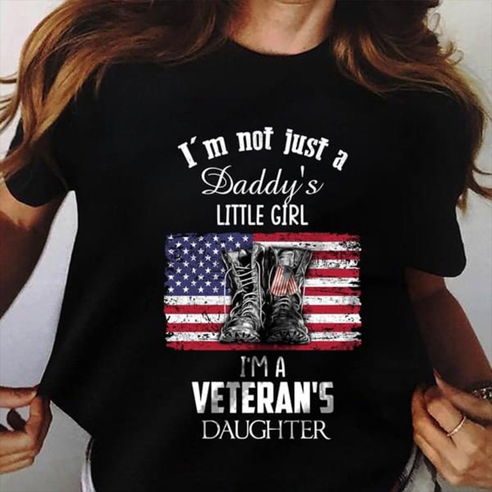 Veteran T Shirt, I’m A Veteran’s Daughter Shirt Proud Daughter Of A Veteran T-Shirt, Veterans Day Shirts