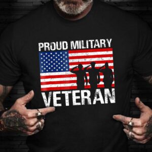 Veteran T Shirt, Proud Military Veteran Shirt…