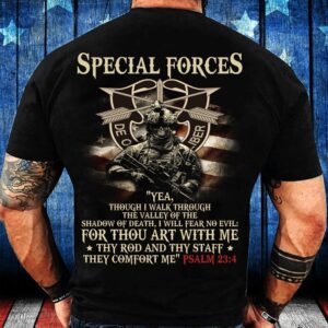 Veteran T Shirt, Special Forces Yea Though…