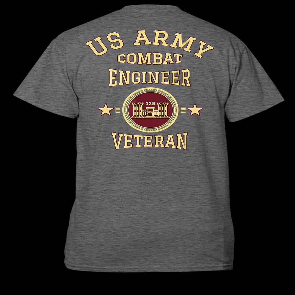 Veteran T Shirt, US Army Combat Engineer Veteran T-Shirt, Veterans Day Shirts