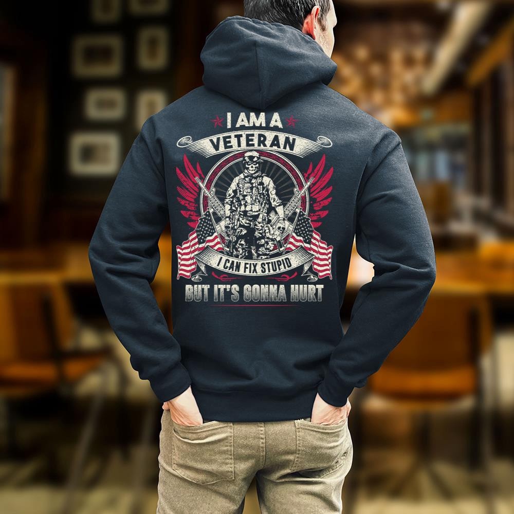 Veteran T Shirt, Veteran I Can Fix Stupid T-Shirt, Veterans Day Shirts
