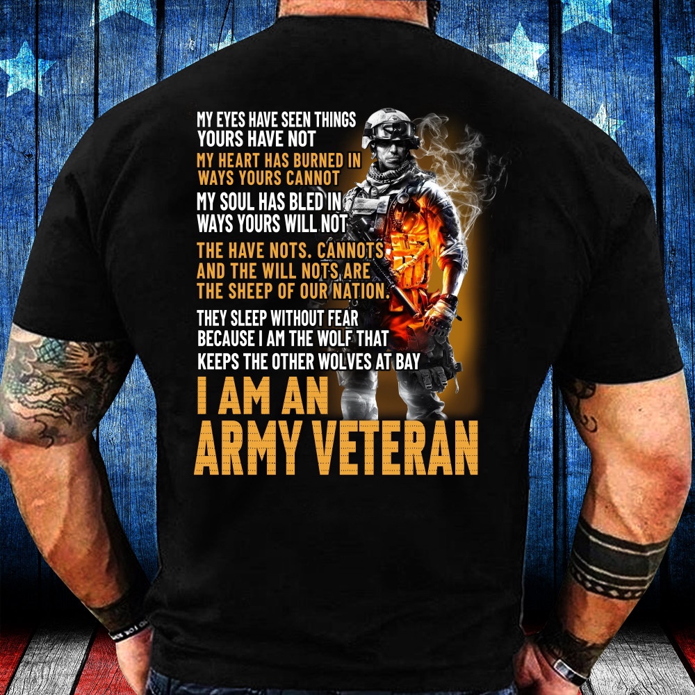 Veteran T Shirt, Veteran Shirt I Am An Army Veteran T-Shirt, Veterans Day Shirts