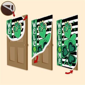 Welcome Shamrocks Door Cover St Patrick s Day Door Cover St Patrick s Day Door Decor 3 rsvkuc.jpg