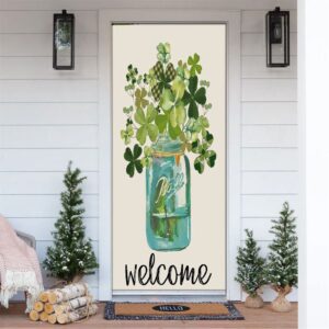 Welcome St Patrick’s Day Lucky Shamrock Clover…