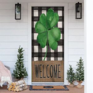 Welcome St Patrick s Day Shamrock Clover 1 Door Cover St Patrick s Day Door Cover St Patrick s Day Door Decor 1 hy8bbv.jpg