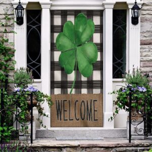 Welcome St Patrick s Day Shamrock Clover 1 Door Cover St Patrick s Day Door Cover St Patrick s Day Door Decor 2 oh1ioz.jpg