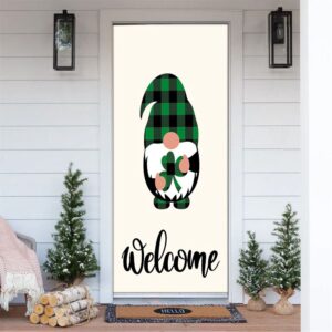 Welcome St Patricks Day Gnomes Door Cover,…