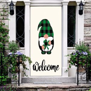 Welcome St Patricks Day Gnomes Door Cover St Patrick s Day Door Cover St Patrick s Day Door Decor 2 iodgei.jpg