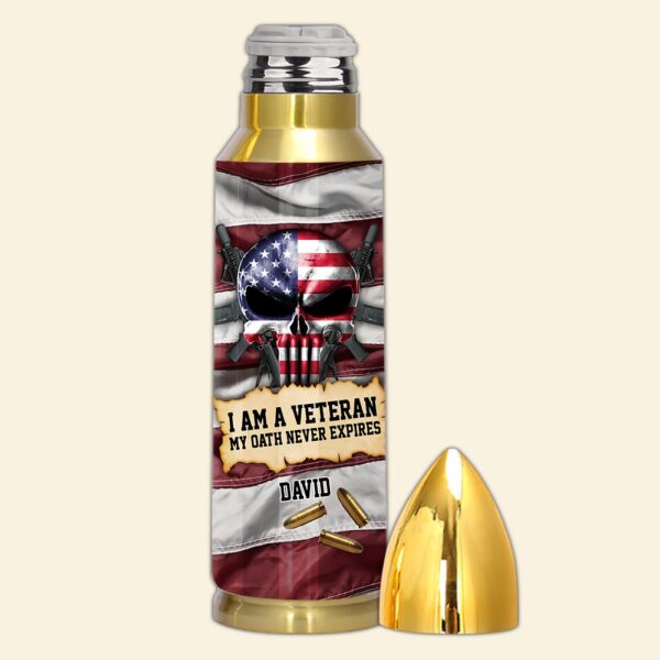 Veteran Custom Bullet Tumbler US Military Oath of Enlistment, Army Tumbler, Bullet Tumbler, Military Tumbler