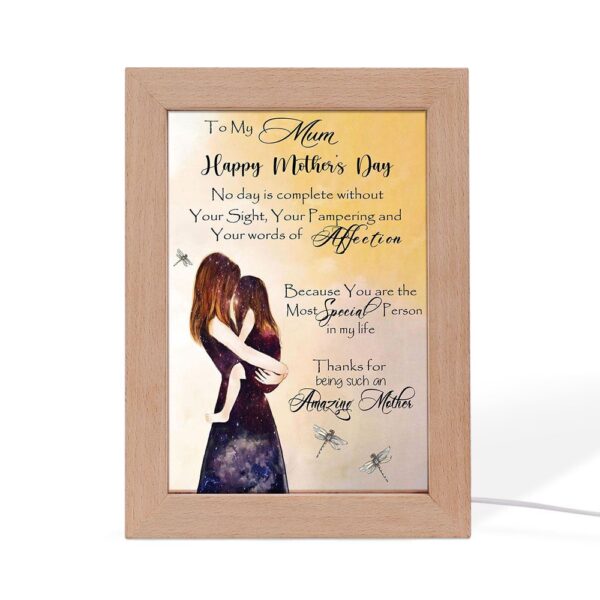 5 To My Mum Frame Lamp Mother’s Day Frame Lamp, Picture Frame Light, Frame Lamp, Mother’s Day Gifts