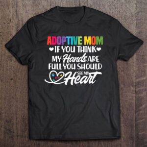 Adoptive Mom Adoption Foster Mom Mother T-Shirt,…