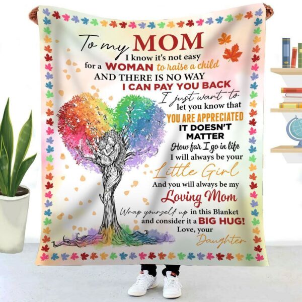 African American Colorful Tree You’Ll Always Be My Loving Mother Blanket, Blankets For Mothers Day