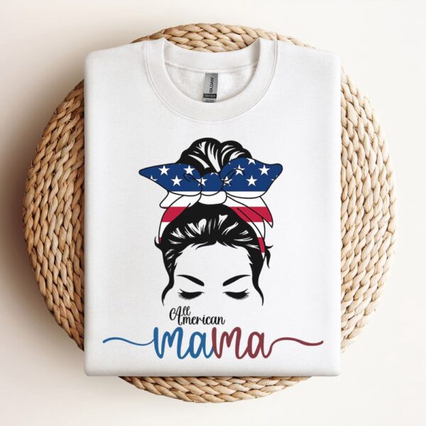 All American Mama Sweatshirt, Mother Sweatshirt, Sweatshirt For Mom, Mum Sweatshirt