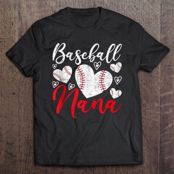 American Game Retired Baseball Nana Grandmother Baseball T-Shirt, Mother’s Day Shirts, T Shirt For Mom