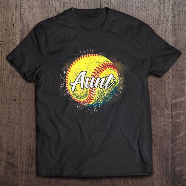 Aunt Baseball Softball Mothers Day T-Shirt, Mother’s Day Shirts, T Shirt For Mom