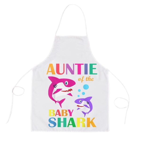 Auntie Of The Baby Birthday Shark Auntie Shark Mothers Day Apron, Mothers Day Apron, Mother’s Day Gifts