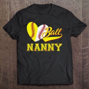 Baseball Softball Ball Heart Nanny Mother’s Day…