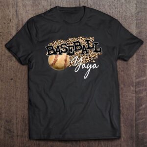 Baseball Yaya Leopard Mother’s Day T-Shirt, Mother’s…