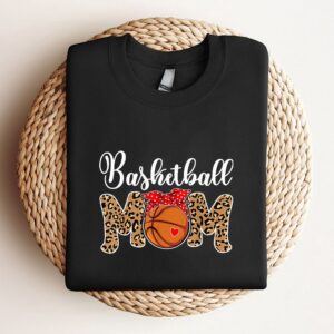 Basketball Mom Leopard Messy Bun Game Day…
