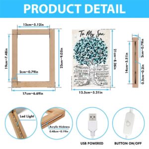 Beloved Tree To My Son Always Remember How Much I Love You Frame Lamp Picture Frame Light Frame Lamp Mother s Day Gifts 4 p4tuys.jpg