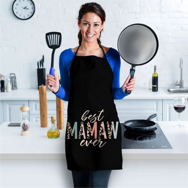 Best Mamaw Ever Gifts Leopard Print Mothers Day Apron, Aprons For Mother’s Day, Mother’s Day Gifts