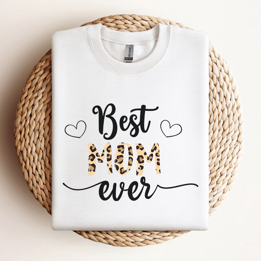 Best Mom Leopard Sweatshirt, Mother Sweatshirt, Sweatshirt For Mom, Mum Sweatshirt