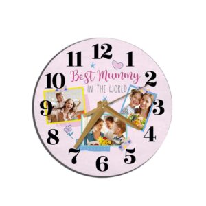 Best Mummy In The World Photo Mother s Day Gift Birthday Personalised Wooden Clock Mother s Day Clock Custom Mothers Day Gifts 1 tqcc1i.jpg