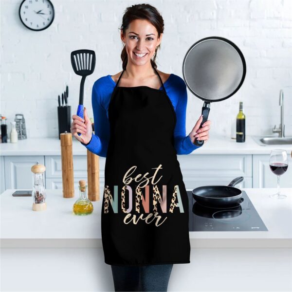 Best Nonna Ever Gifts Leopard Print Mothers Day Apron, Aprons For Mother’s Day, Mother’s Day Gifts