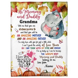 Blanket For Mom Dad From Baby Baby…