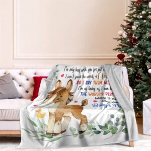 Blanket For Mommy To Be Baby Horse I Say Them With My Smile From Baby Blanket Blankets For Mothers Day 3 gexuya.jpg